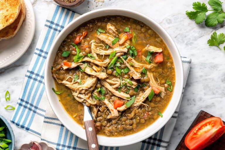 Chicken Lentil Soup (Hearty & Cozy)