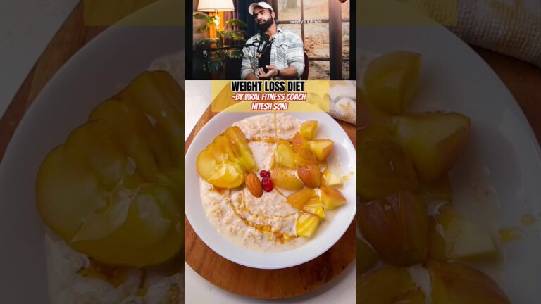 Gym Coach Nitesh Soni’s Oats Breakfast       Weight Loss Recipe #shorts #weightloss #sweetyskitchen