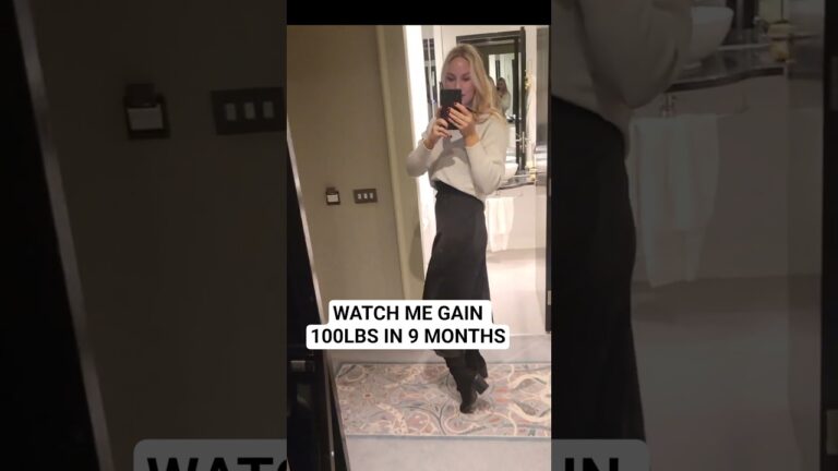 Watch me gain 100lbs in 9 months. Morbidly obese by the end 🙈😅😅 #weightgain #pregnancyweightgain