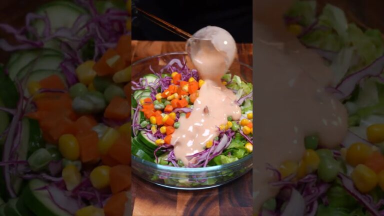 Say Goodbye to Belly Fat! 🥗 5-Minute Lettuce & Cucumber Salad for Weight Loss!  #asmr