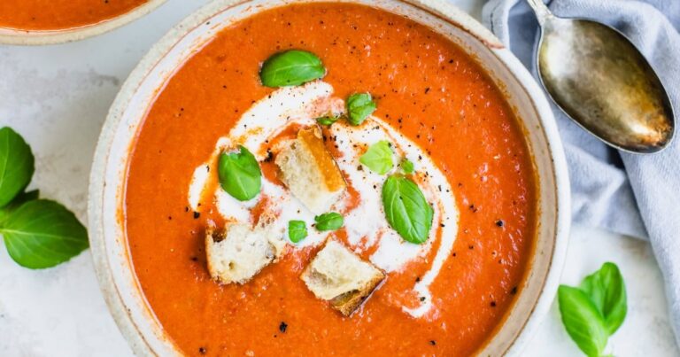 Tomato Soup Recipe (From Canned Tomatoes)