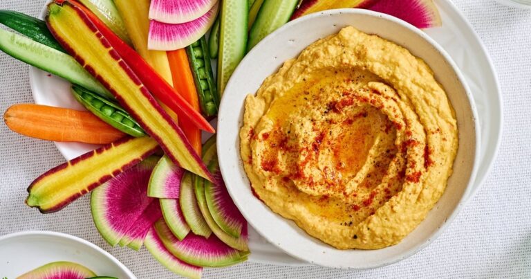 Carrot Hummus Recipe (Roasted, Creamy and Easy Dip)