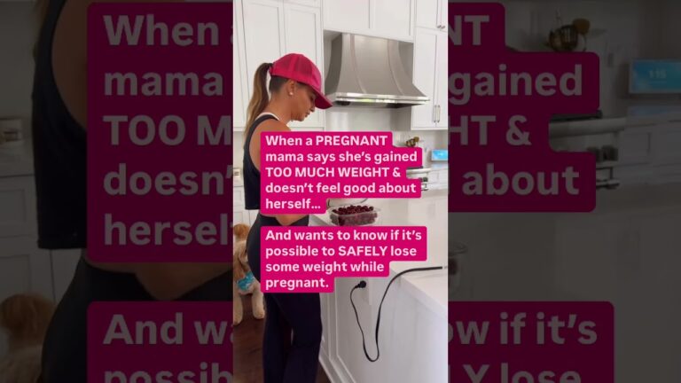 WANT TO LOSE A LITTLE WEIGHT SAFELY DURING PREGNANCY