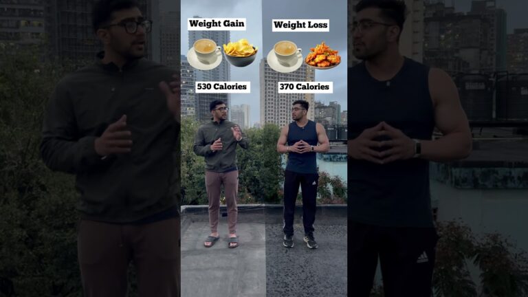 WEIGHT GAIN VS WEIGHT LOSS ✅ #fatloss #weightloss #fitness #diet #shorts #nutritionist #explorepage