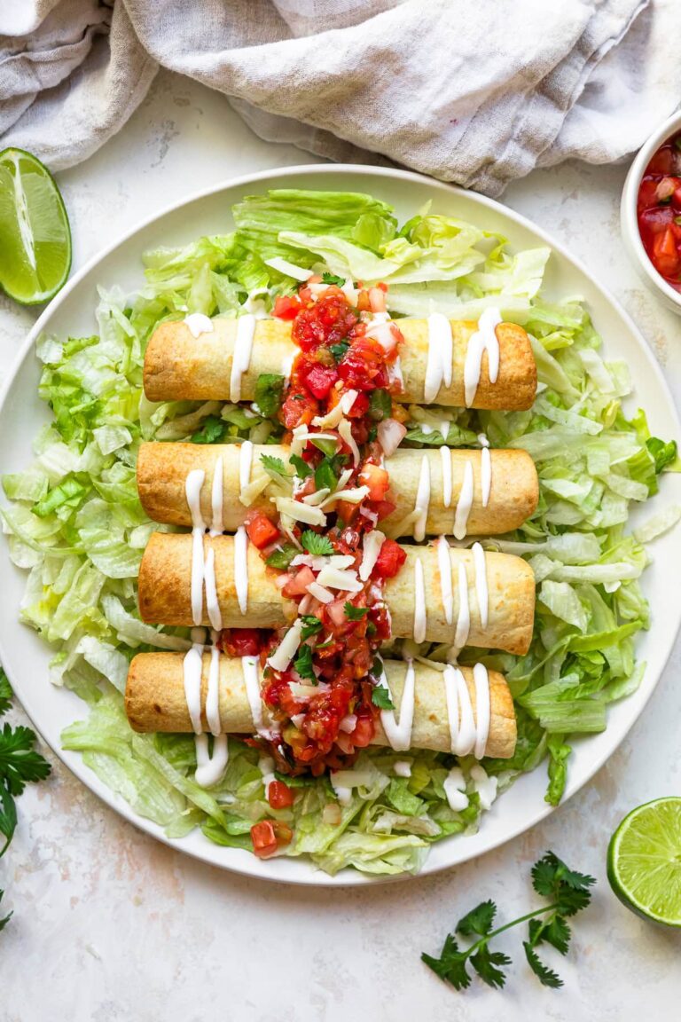 Air Fryer Chicken Flautas – Skinnytaste