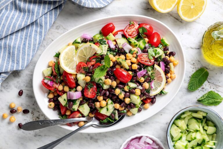 Mediterranean Bean Salad (High-Fiber) | Skinnytaste