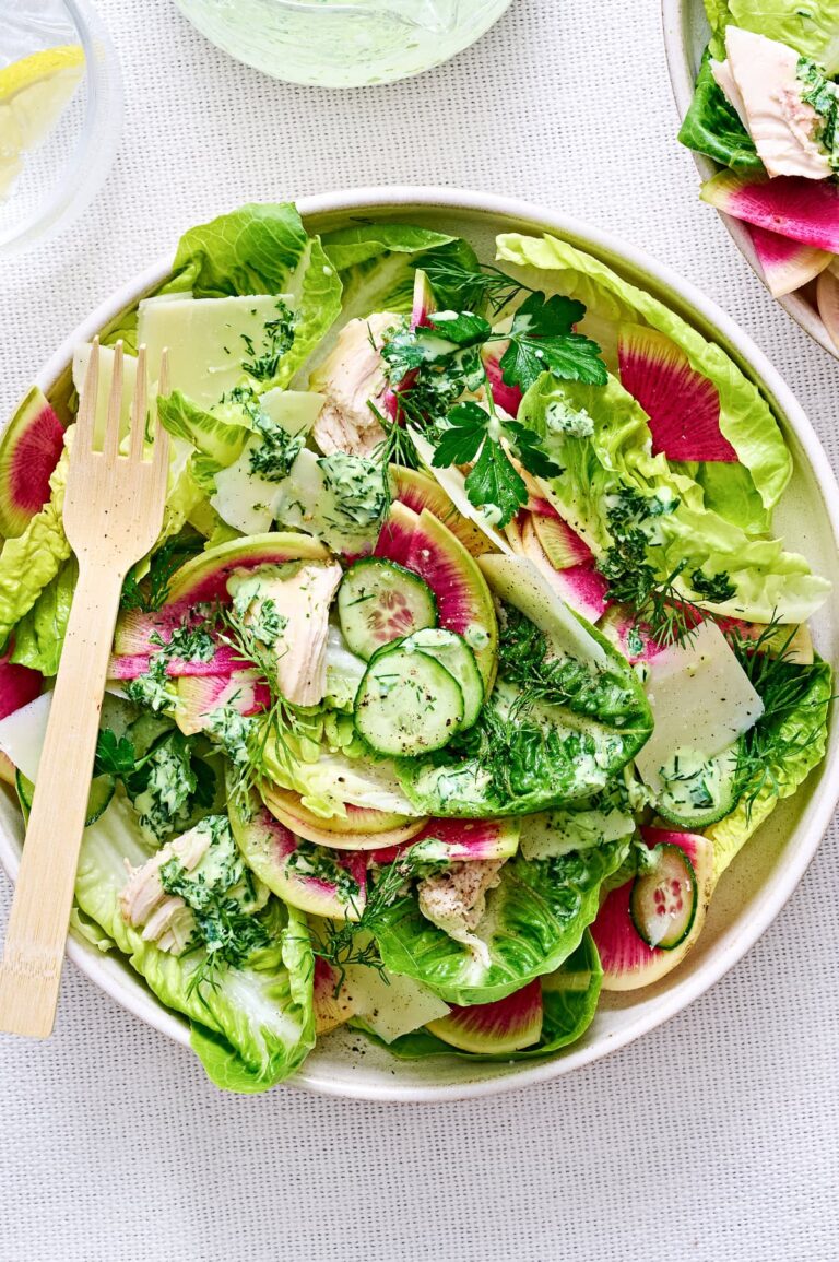 Green Goddess Caesar Salad with Chicken