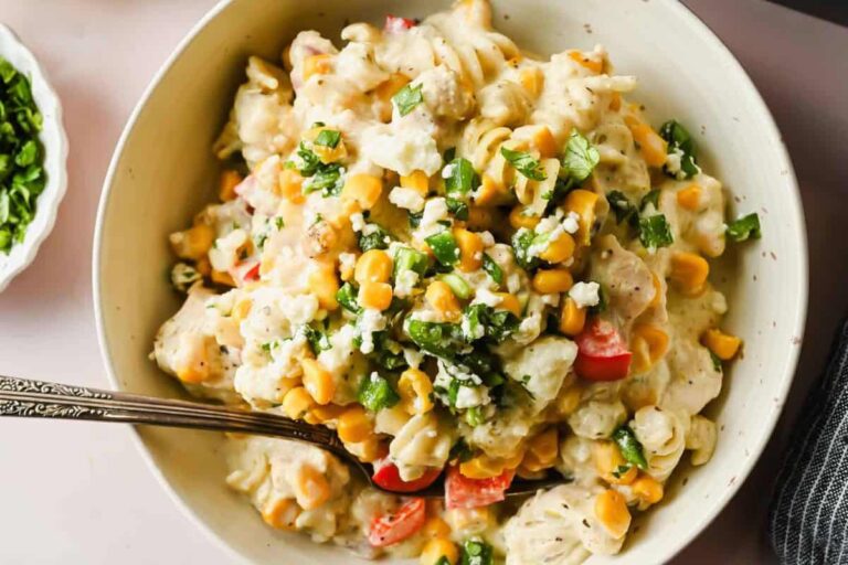 Baked Street Corn Pasta (One Pan Meal!)