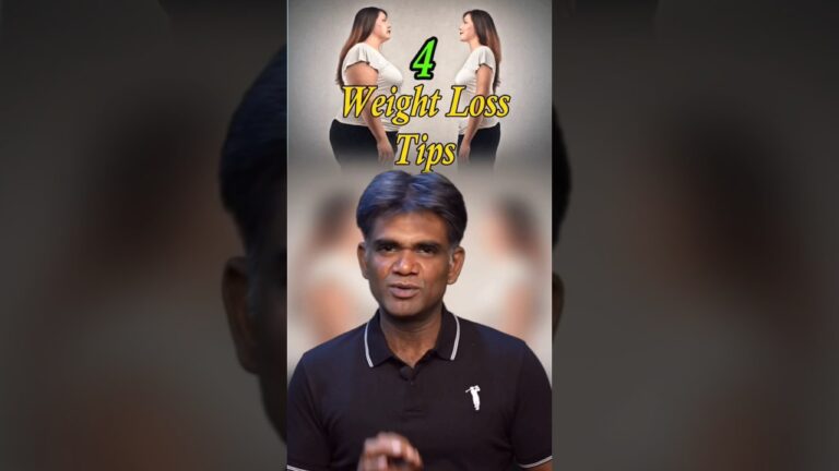 Simple & effective 4 weightloss diet tips #weightlosstips #weightlossathome #weightlossforbeginners