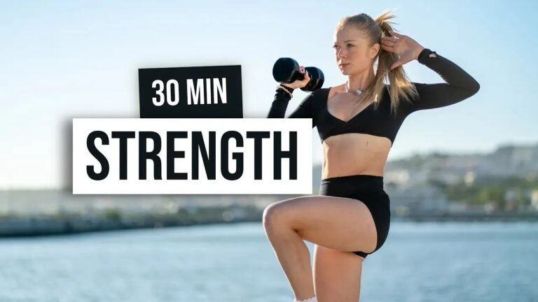 30 MIN Full Body Strength With Weights, (Intermediate) Dumbbell Workout At Home