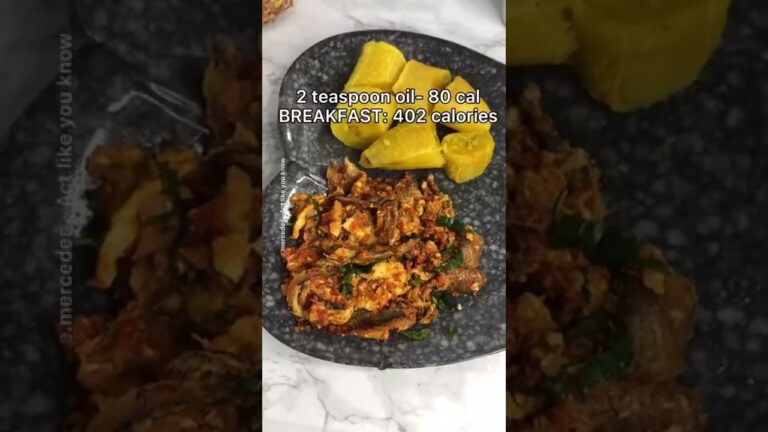 Calorie counting with Nigerian meals #weightlossrecipes #weightlossdiet #nigerianfood