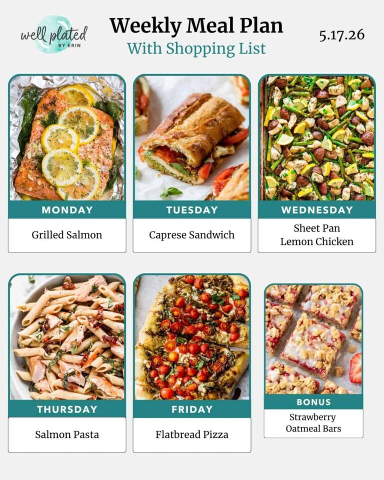 Weekly Meal Plan 5.17.26 – WellPlated.com