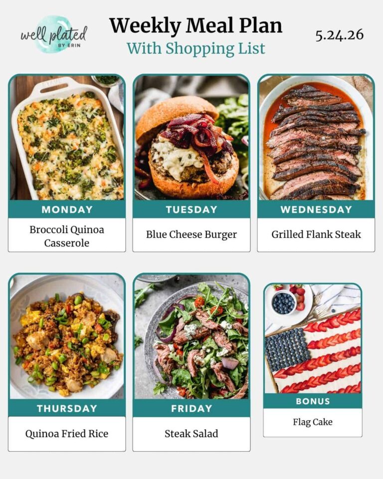 Weekly Meal Plan 5.24.26 – WellPlated.com