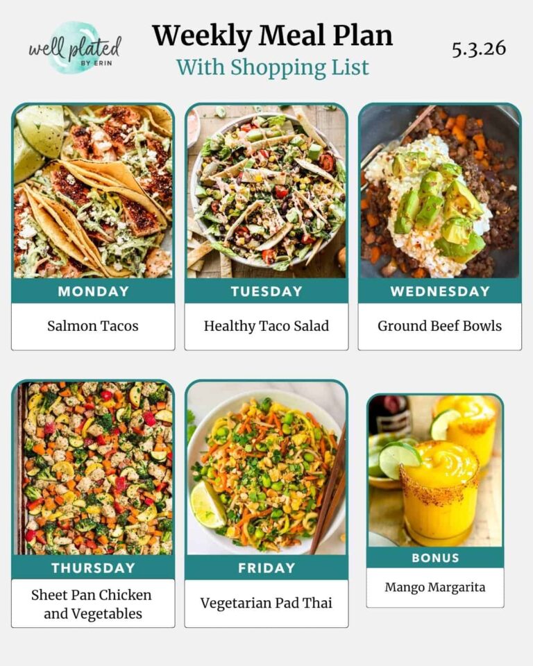 Weekly Meal Plan 5.3.26 – WellPlated.com