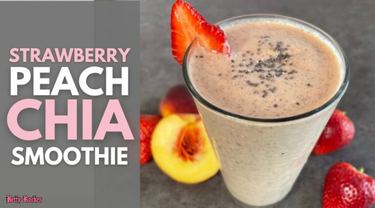 Strawberry Peach Chia Smoothie