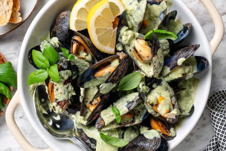 Mussels in Cream Sauce | Skinnytaste