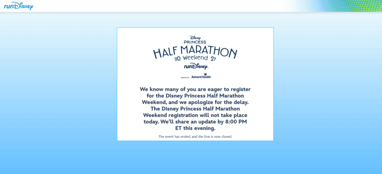 UPDATE runDisney Princess Half Marathon, 10K & 5K Registration NEWS