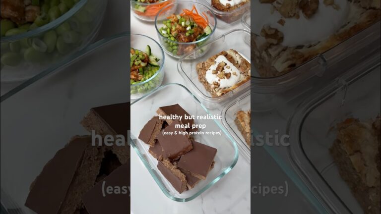 What to meal prep to stay on track | easy & healthy, high protein recipes #healthyfood #mealprep