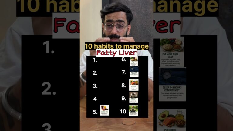 Habits to manage fatty liver #weightgain #weightloss #health #diettips #dietplan #workout #nutrition
