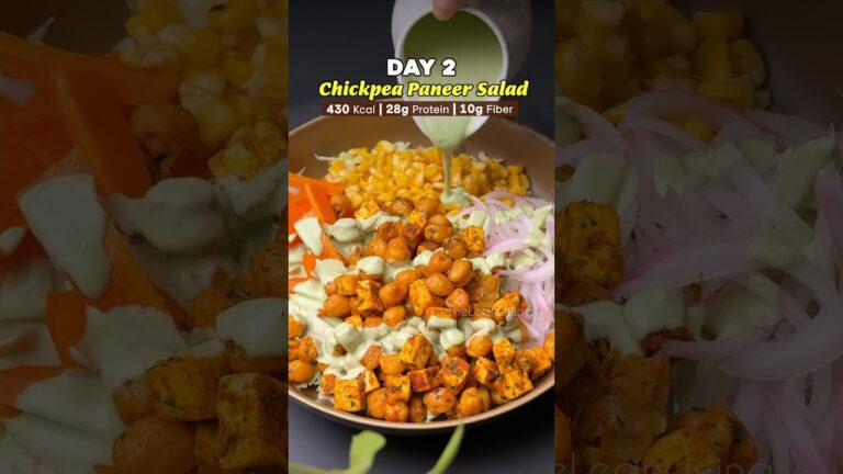 High Protein Chickpea Paneer Bowl – Easy Meal Prep • Weight Loss Friendly