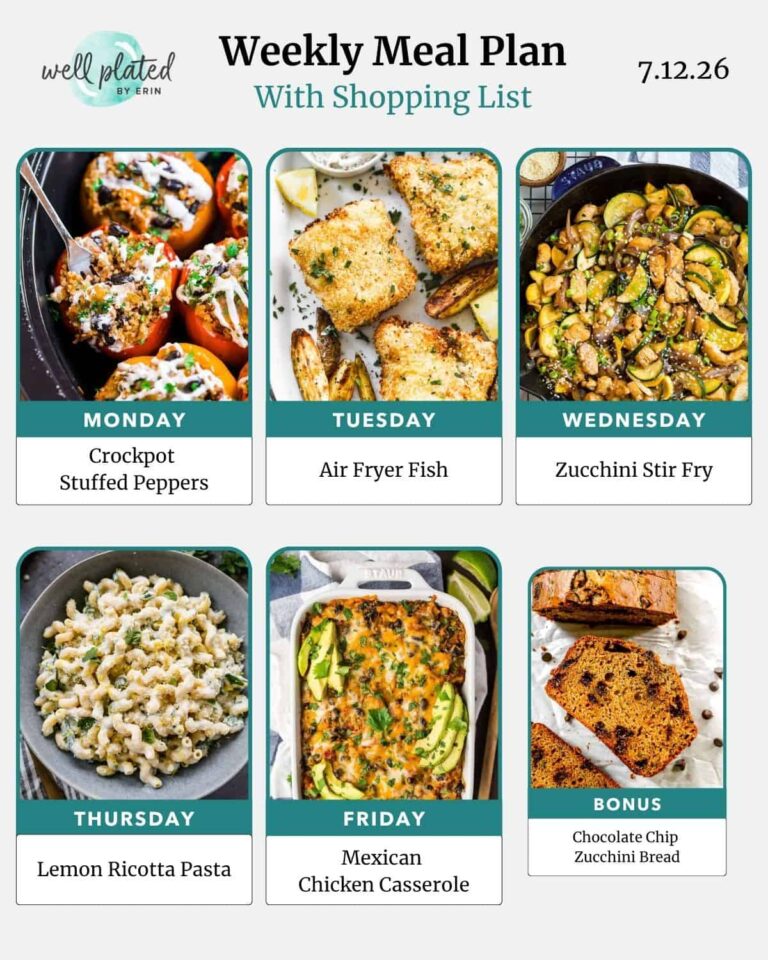 Weekly Meal Plan 7.12.26