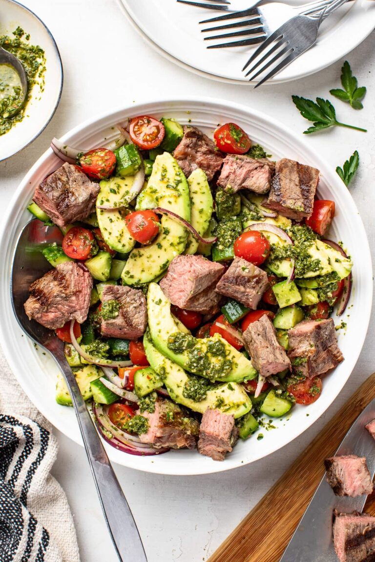 Chopped Chimichurri Steak Salad – Skinnytaste