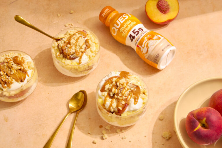 Quest Salted Caramel Peach Cobbler Recipe