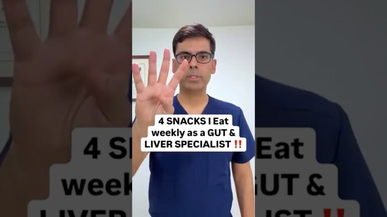 4 snacks I eat every week as a gut & liver specialist ‼️