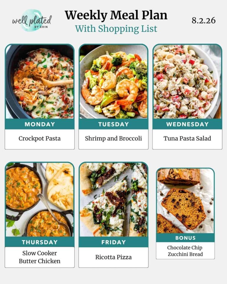 Weekly Meal Plan 8.2.26