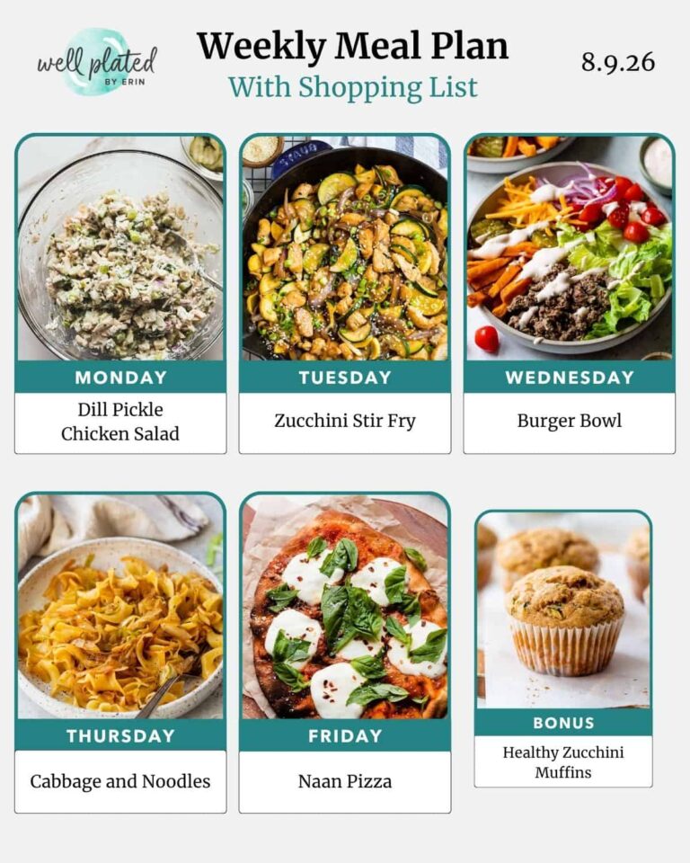 Weekly Meal Plan 8.9.26
