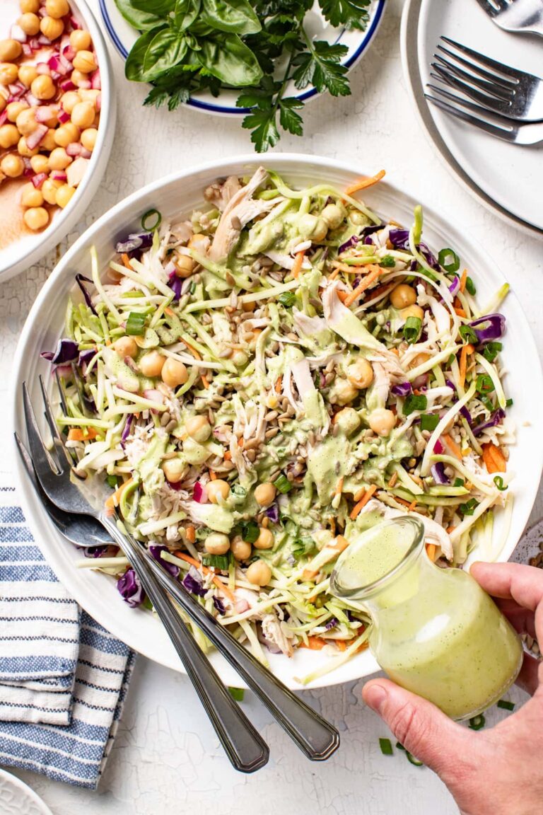 Green Goddess Chicken Chickpea Salad