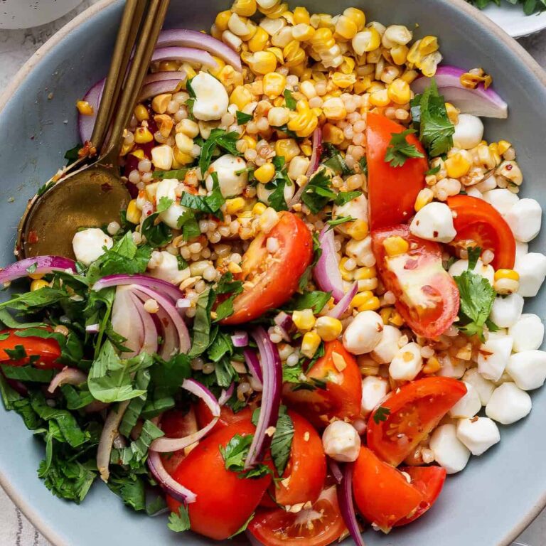 Summer Corn Tomato Salad with Chili Crunch Dressing